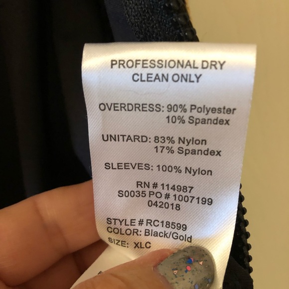 Black with Golden Sequencing Romper, Sheer Long Sleeves & Cold Shoulder - Picture 11 of 14